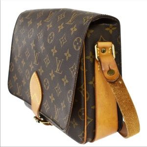 Bundle: Louis Vuitton  Cartouchiere Shoulder Bag & French Purse Wallet monogram